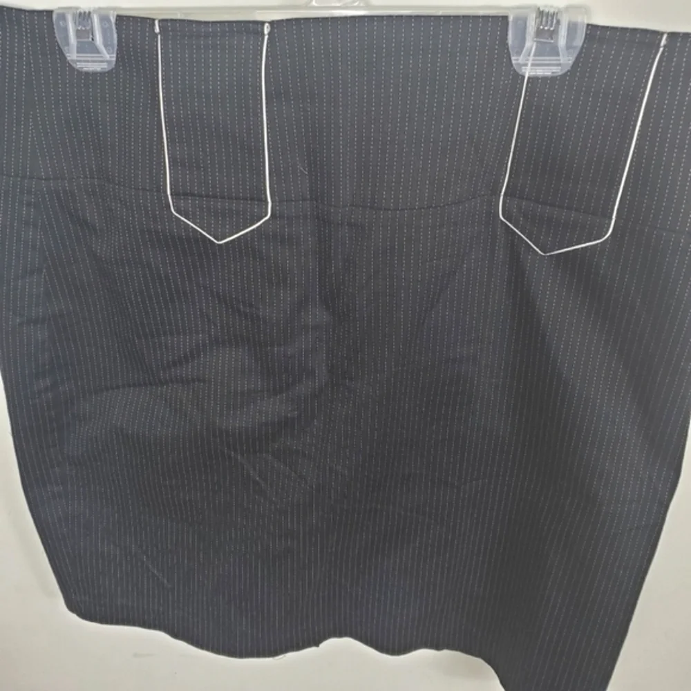 3/$15 RamPage Stripes Black and White Pencil Skirt Junior Size 13 Small